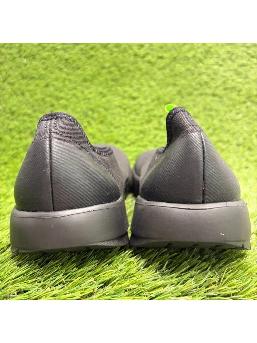 OOFOS OOmg Fibre Low Mens Size 10 Black Casual Walking Slip On Recovery Shoes